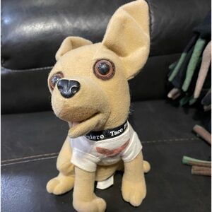 Vintage Applause Taco Bell Chihuahua Puppy Dog Stuffed Toy Sound Broken